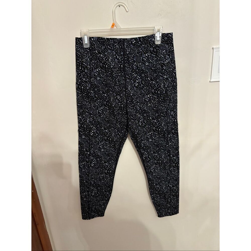 Sweaty Betty Power 7/8 Leggings XL Gray Black Abstract Print High Rise